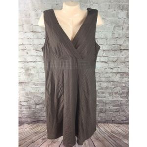 Eddie Bauer Brown Sleeveless Dress  Lined Size 16